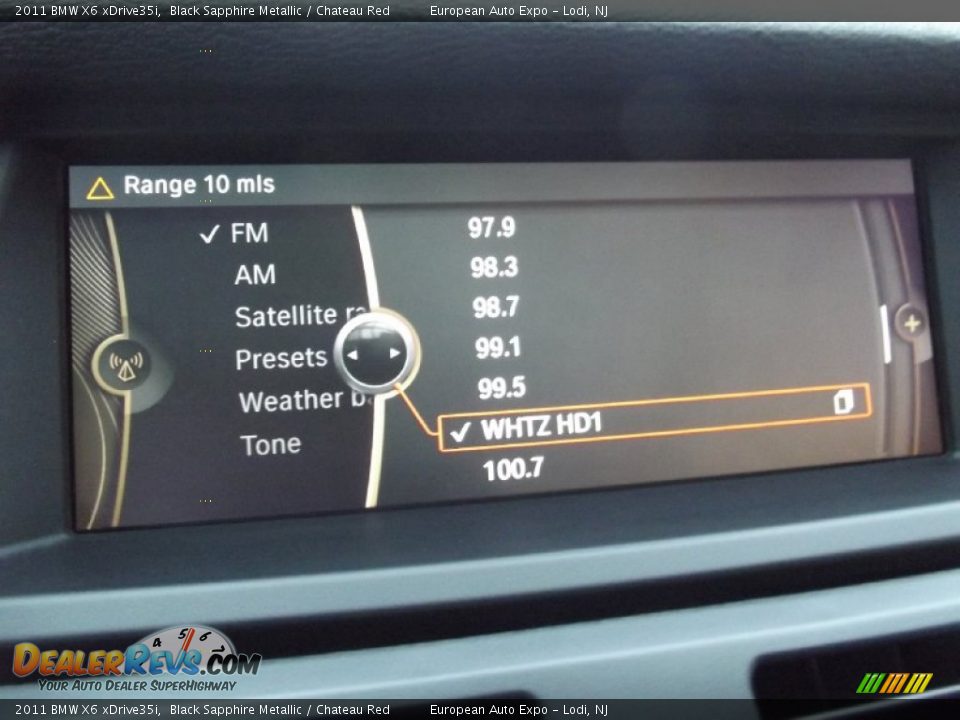 2011 BMW X6 xDrive35i Black Sapphire Metallic / Chateau Red Photo #26