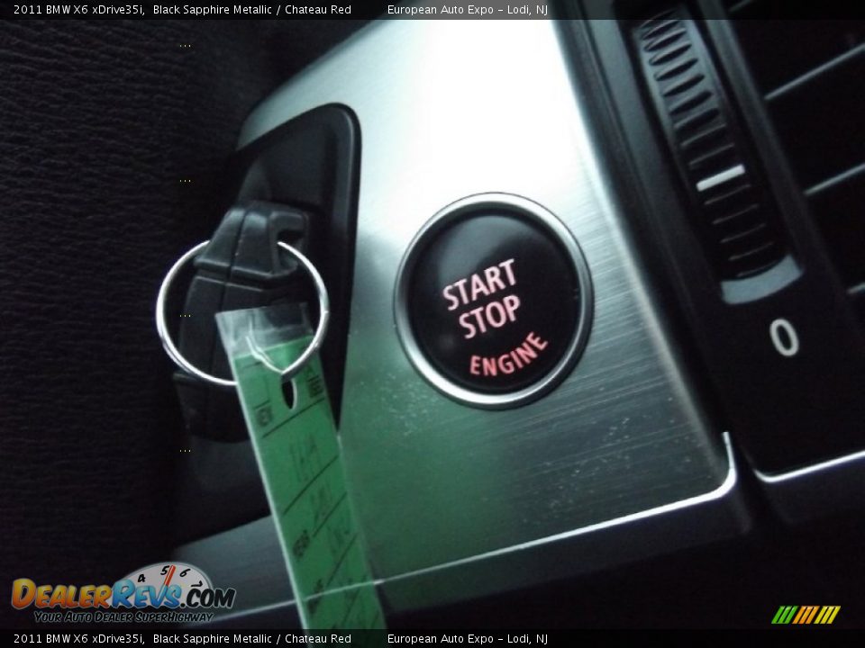 2011 BMW X6 xDrive35i Black Sapphire Metallic / Chateau Red Photo #28