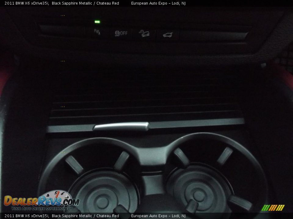 2011 BMW X6 xDrive35i Black Sapphire Metallic / Chateau Red Photo #30