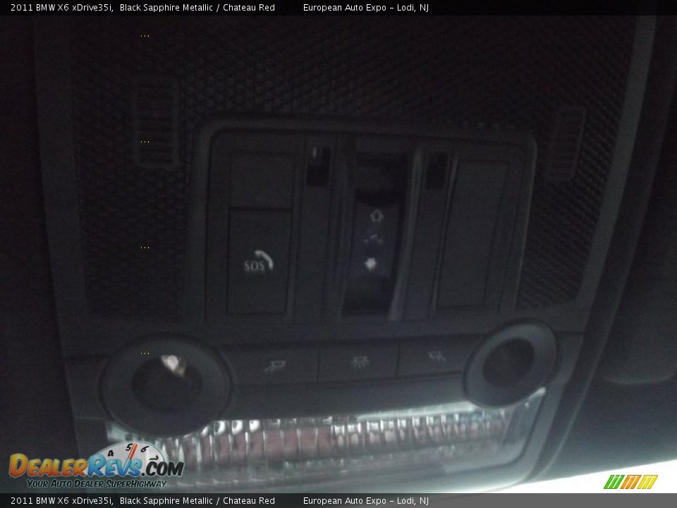 2011 BMW X6 xDrive35i Black Sapphire Metallic / Chateau Red Photo #32