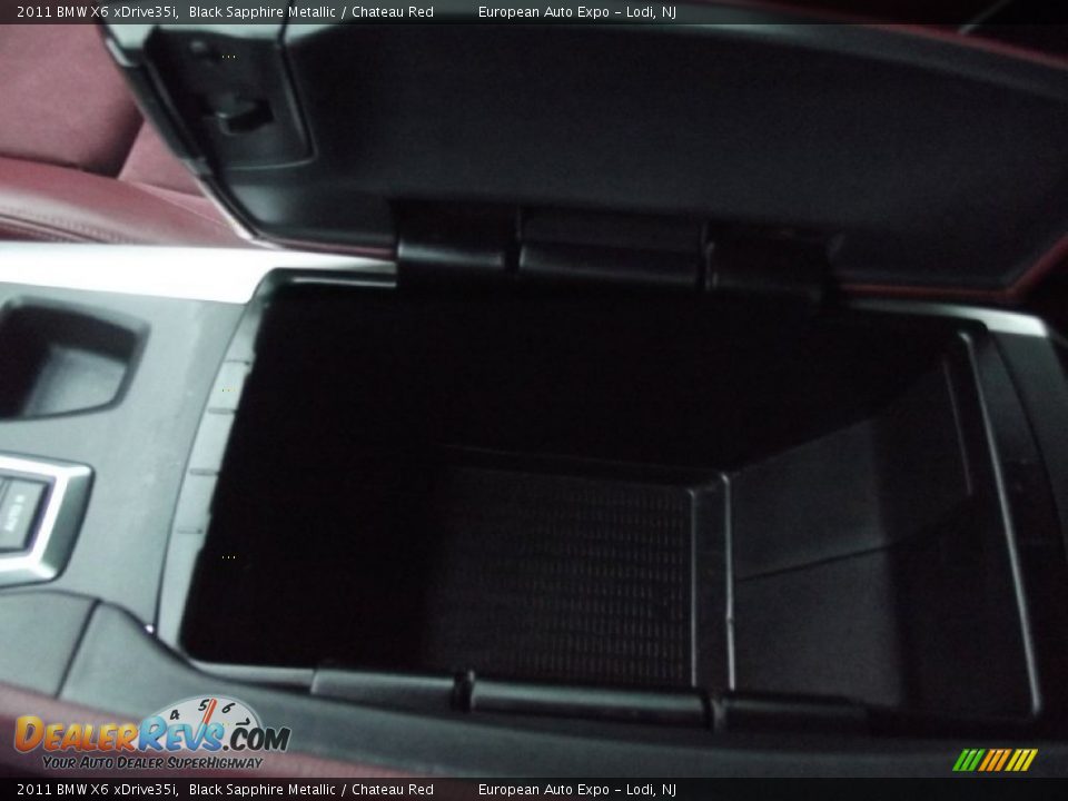 2011 BMW X6 xDrive35i Black Sapphire Metallic / Chateau Red Photo #34