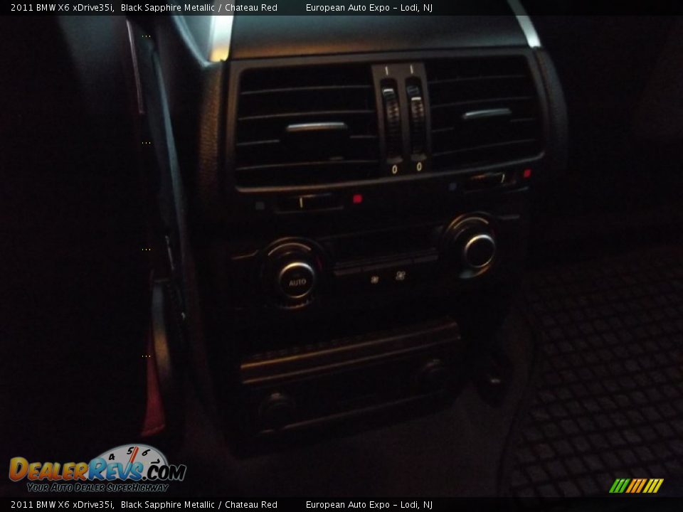 2011 BMW X6 xDrive35i Black Sapphire Metallic / Chateau Red Photo #35