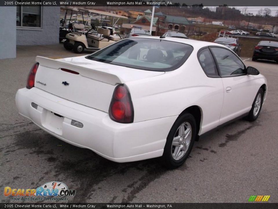 2005 Chevrolet Monte Carlo LS White / Medium Gray Photo #9