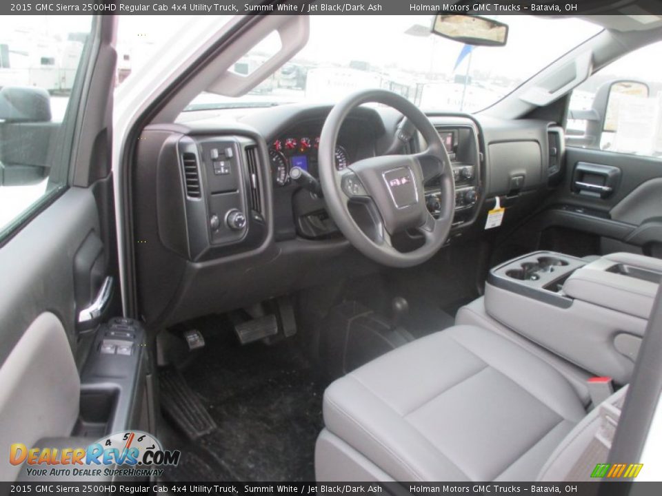 2015 GMC Sierra 2500HD Regular Cab 4x4 Utility Truck Summit White / Jet Black/Dark Ash Photo #5