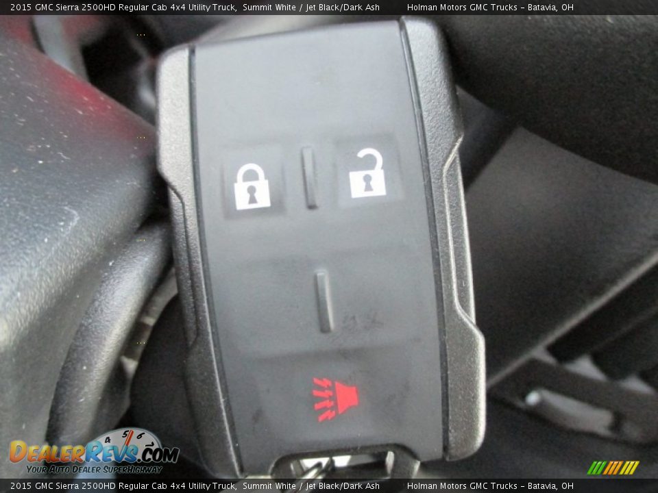 2015 GMC Sierra 2500HD Regular Cab 4x4 Utility Truck Summit White / Jet Black/Dark Ash Photo #9