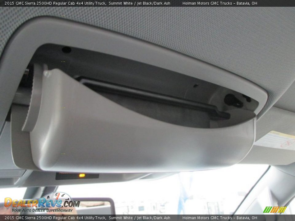 2015 GMC Sierra 2500HD Regular Cab 4x4 Utility Truck Summit White / Jet Black/Dark Ash Photo #14