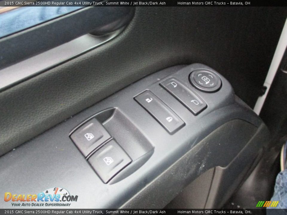 2015 GMC Sierra 2500HD Regular Cab 4x4 Utility Truck Summit White / Jet Black/Dark Ash Photo #15