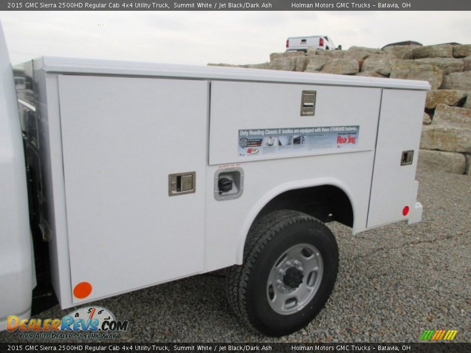 2015 GMC Sierra 2500HD Regular Cab 4x4 Utility Truck Summit White / Jet Black/Dark Ash Photo #16