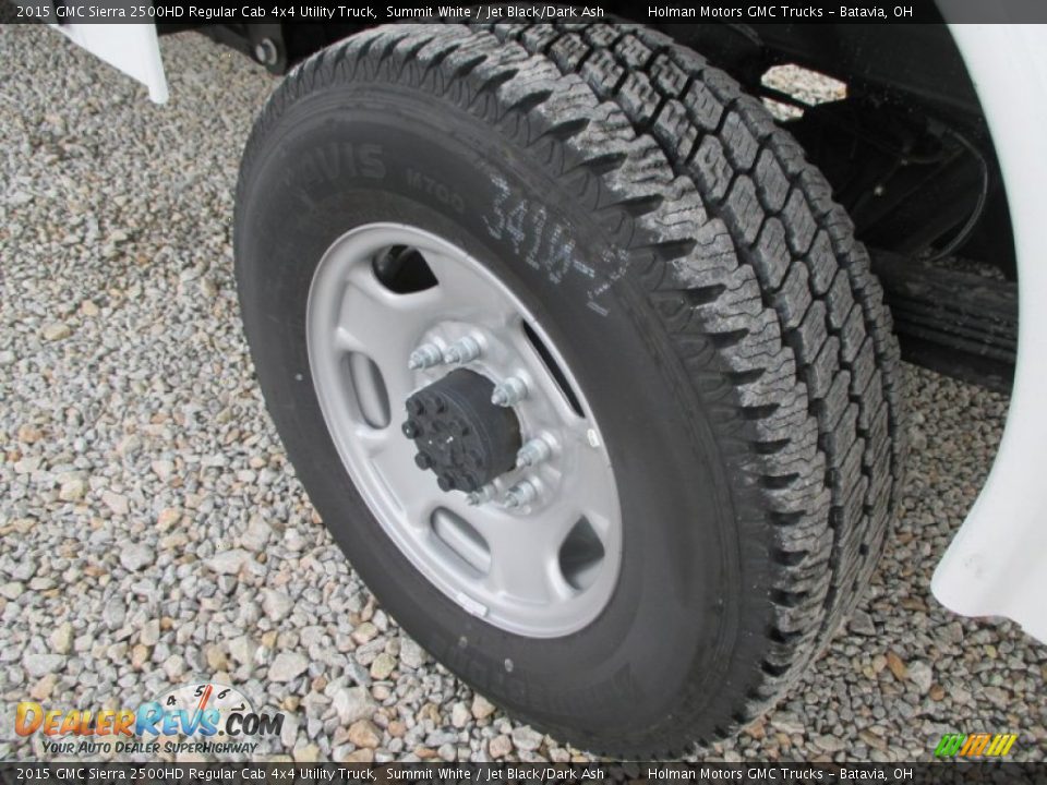 2015 GMC Sierra 2500HD Regular Cab 4x4 Utility Truck Summit White / Jet Black/Dark Ash Photo #20