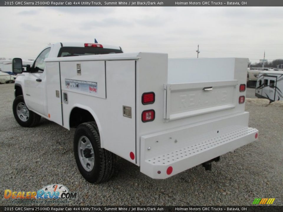 2015 GMC Sierra 2500HD Regular Cab 4x4 Utility Truck Summit White / Jet Black/Dark Ash Photo #21