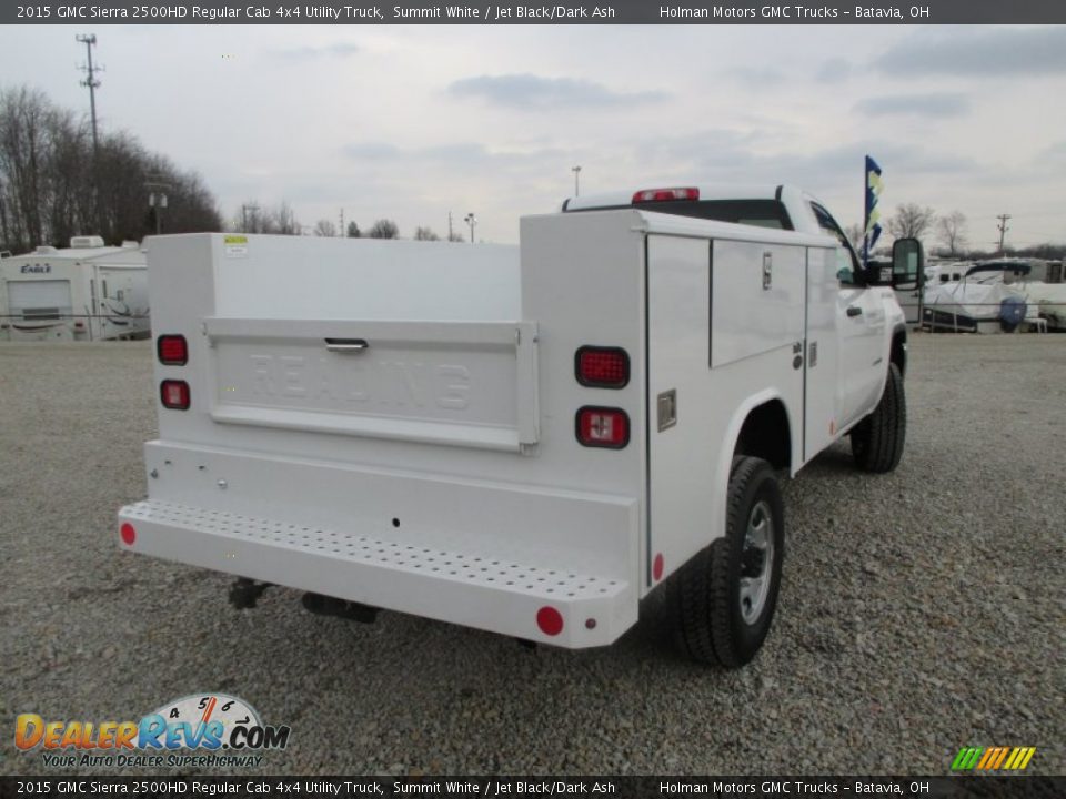 2015 GMC Sierra 2500HD Regular Cab 4x4 Utility Truck Summit White / Jet Black/Dark Ash Photo #24