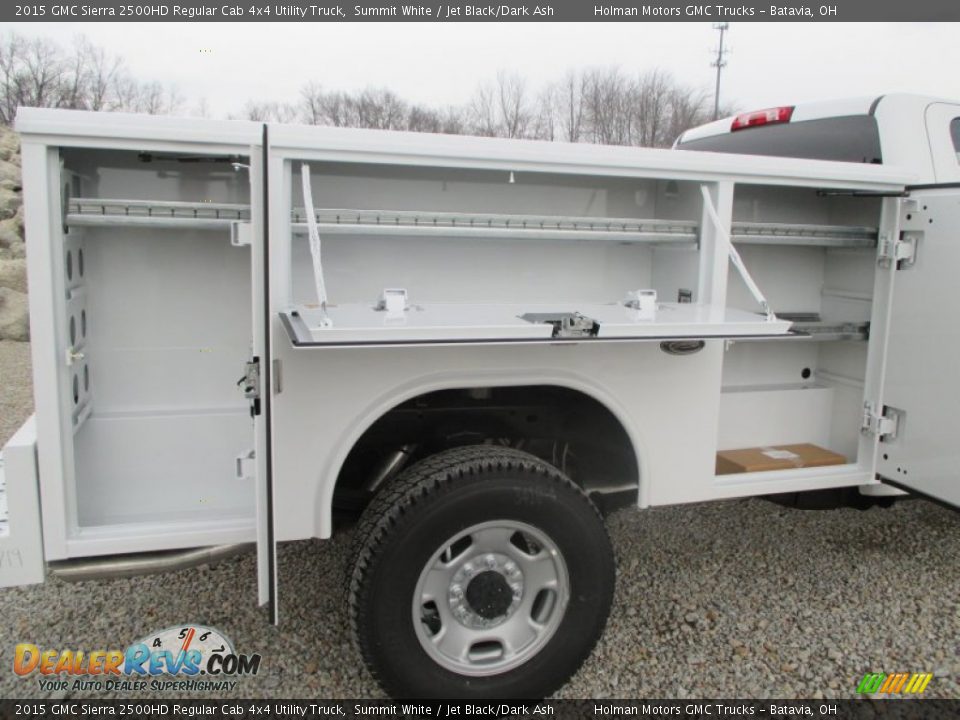 2015 GMC Sierra 2500HD Regular Cab 4x4 Utility Truck Summit White / Jet Black/Dark Ash Photo #25