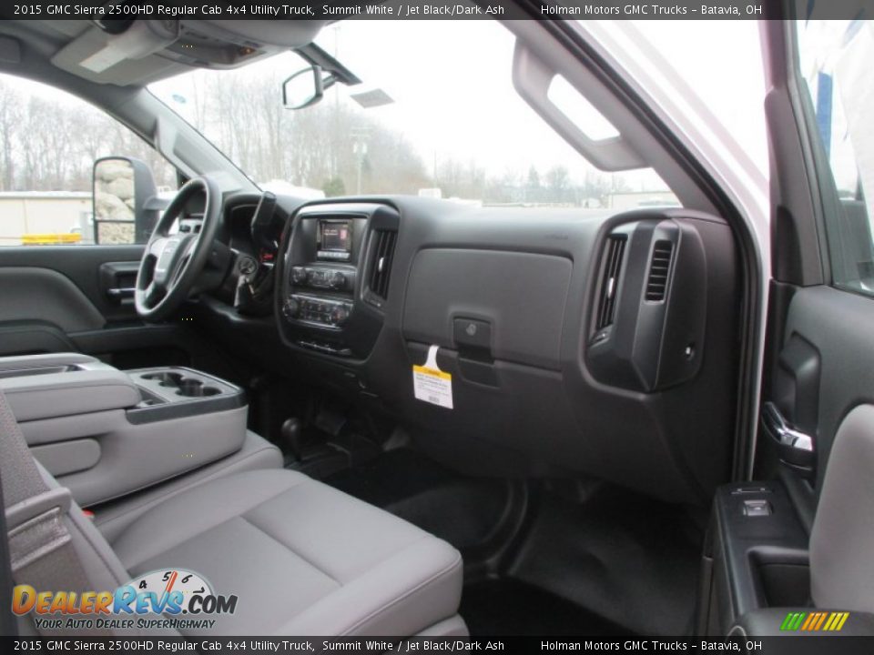 2015 GMC Sierra 2500HD Regular Cab 4x4 Utility Truck Summit White / Jet Black/Dark Ash Photo #27