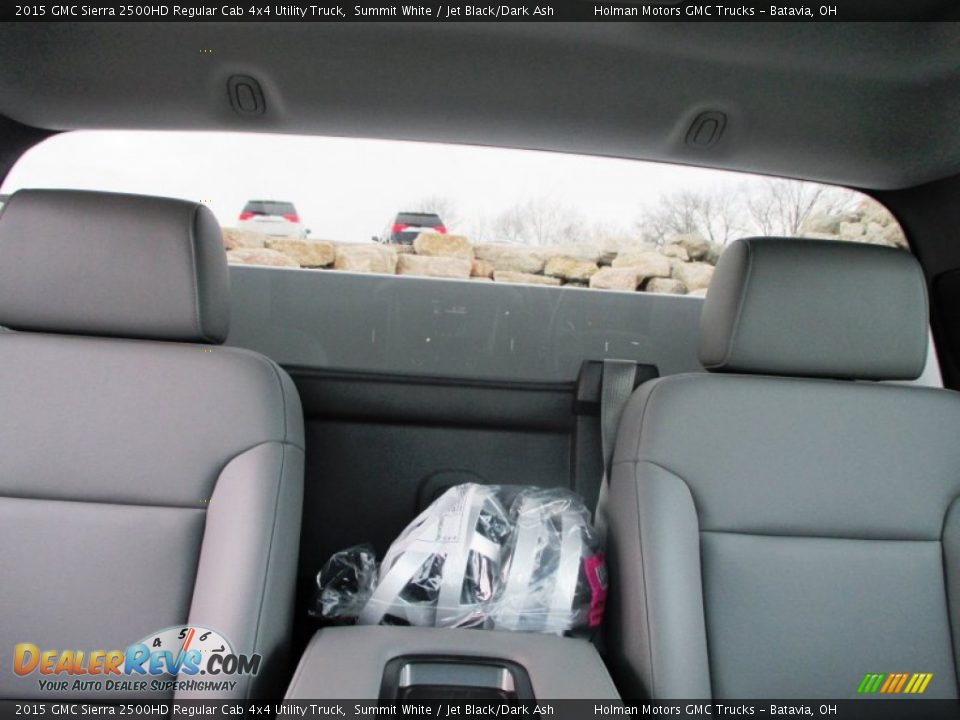 2015 GMC Sierra 2500HD Regular Cab 4x4 Utility Truck Summit White / Jet Black/Dark Ash Photo #28