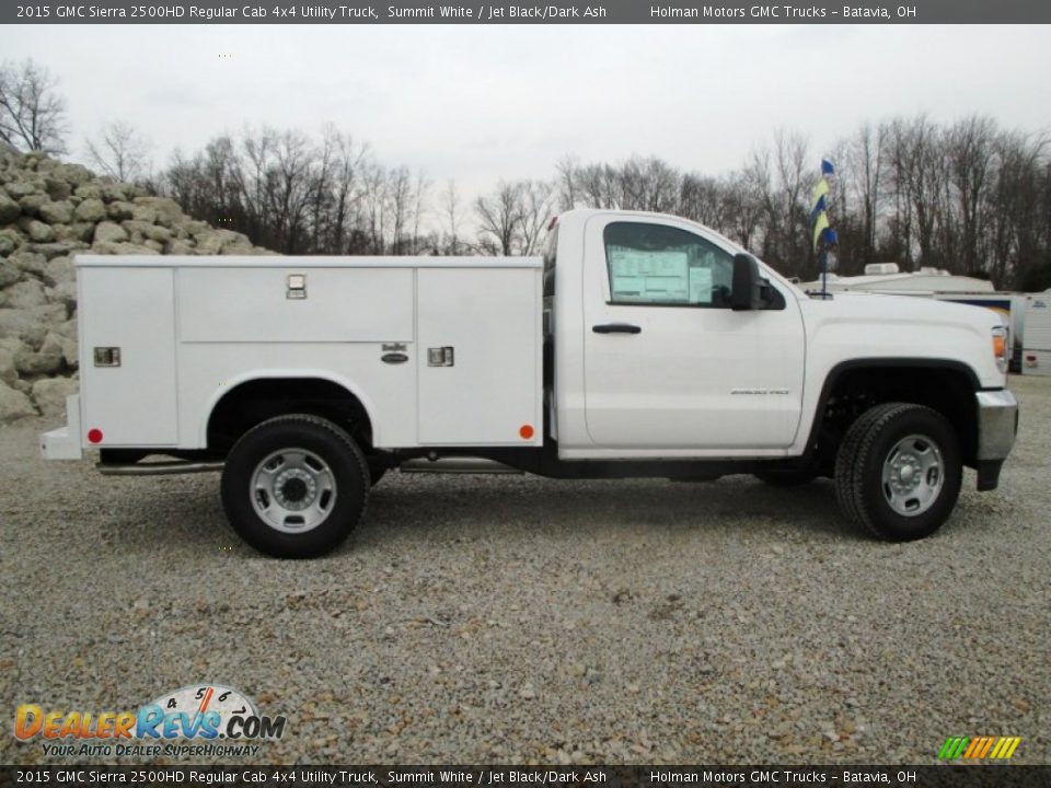 2015 GMC Sierra 2500HD Regular Cab 4x4 Utility Truck Summit White / Jet Black/Dark Ash Photo #29