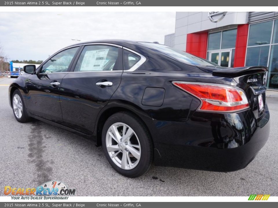 2015 Nissan Altima 2.5 SL Super Black / Beige Photo #3