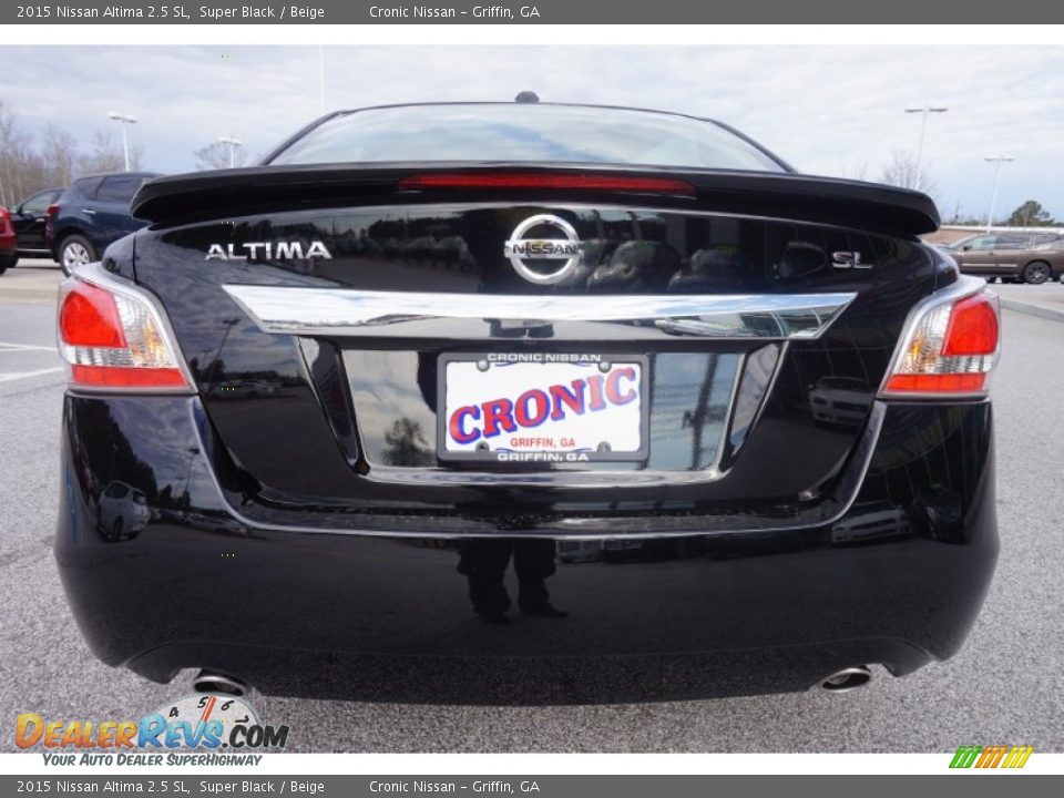 2015 Nissan Altima 2.5 SL Super Black / Beige Photo #4
