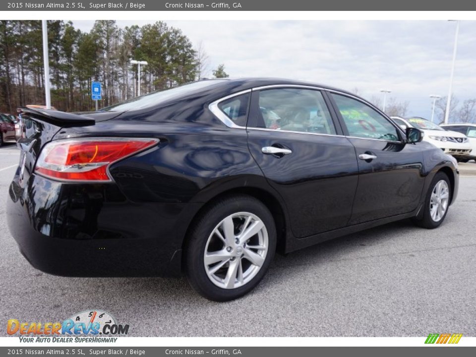 2015 Nissan Altima 2.5 SL Super Black / Beige Photo #5