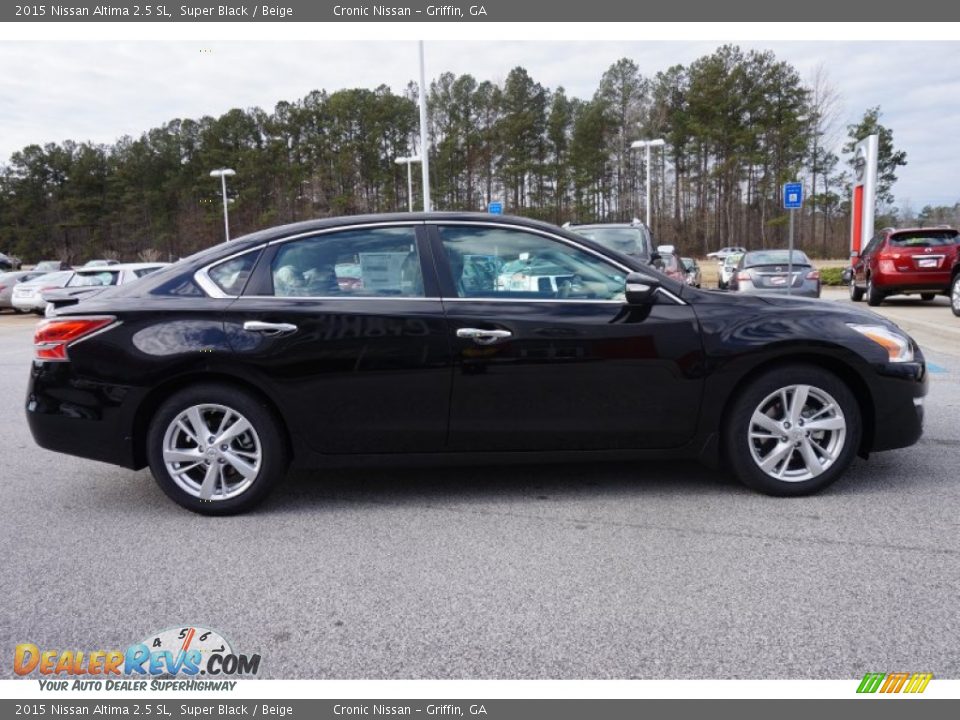 2015 Nissan Altima 2.5 SL Super Black / Beige Photo #6