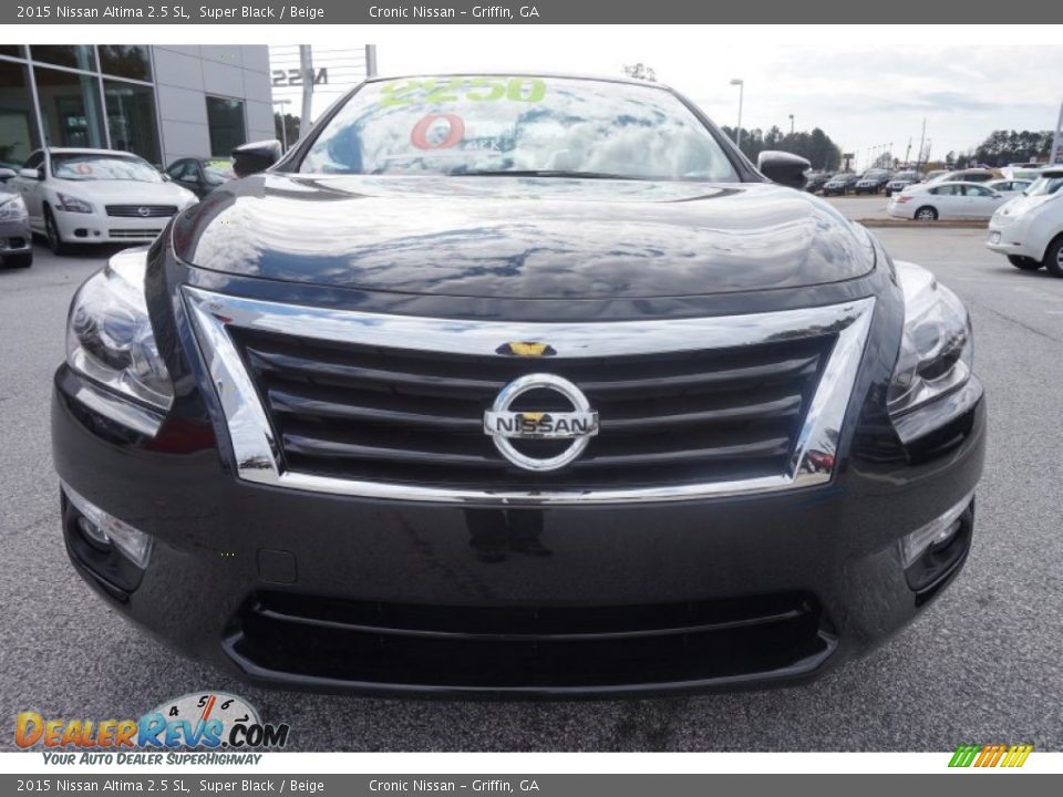 2015 Nissan Altima 2.5 SL Super Black / Beige Photo #8
