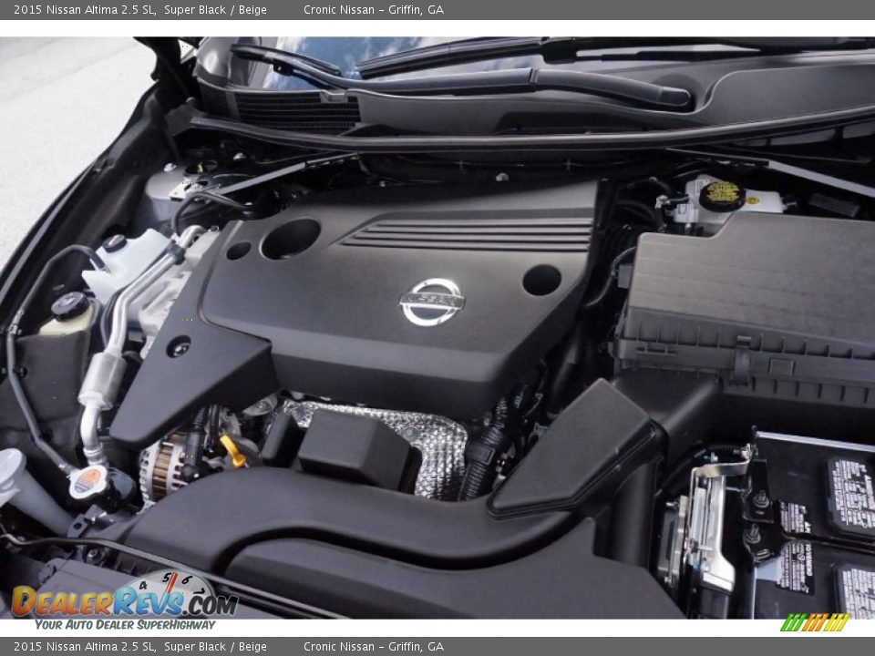 2015 Nissan Altima 2.5 SL Super Black / Beige Photo #12