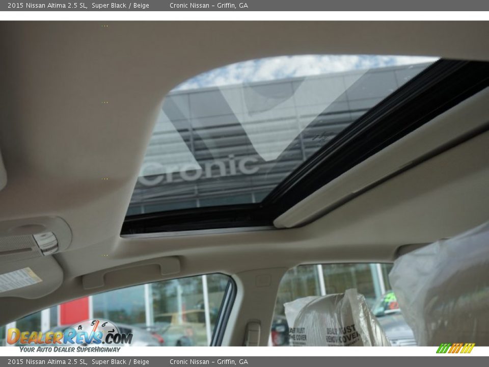 2015 Nissan Altima 2.5 SL Super Black / Beige Photo #14