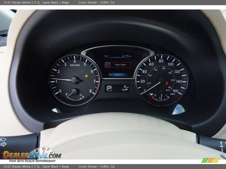 2015 Nissan Altima 2.5 SL Super Black / Beige Photo #15