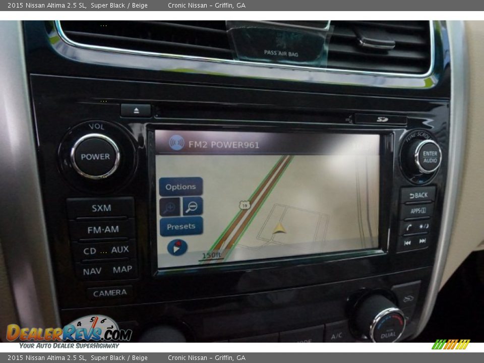 2015 Nissan Altima 2.5 SL Super Black / Beige Photo #16