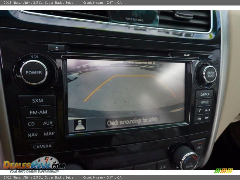 2015 Nissan Altima 2.5 SL Super Black / Beige Photo #17