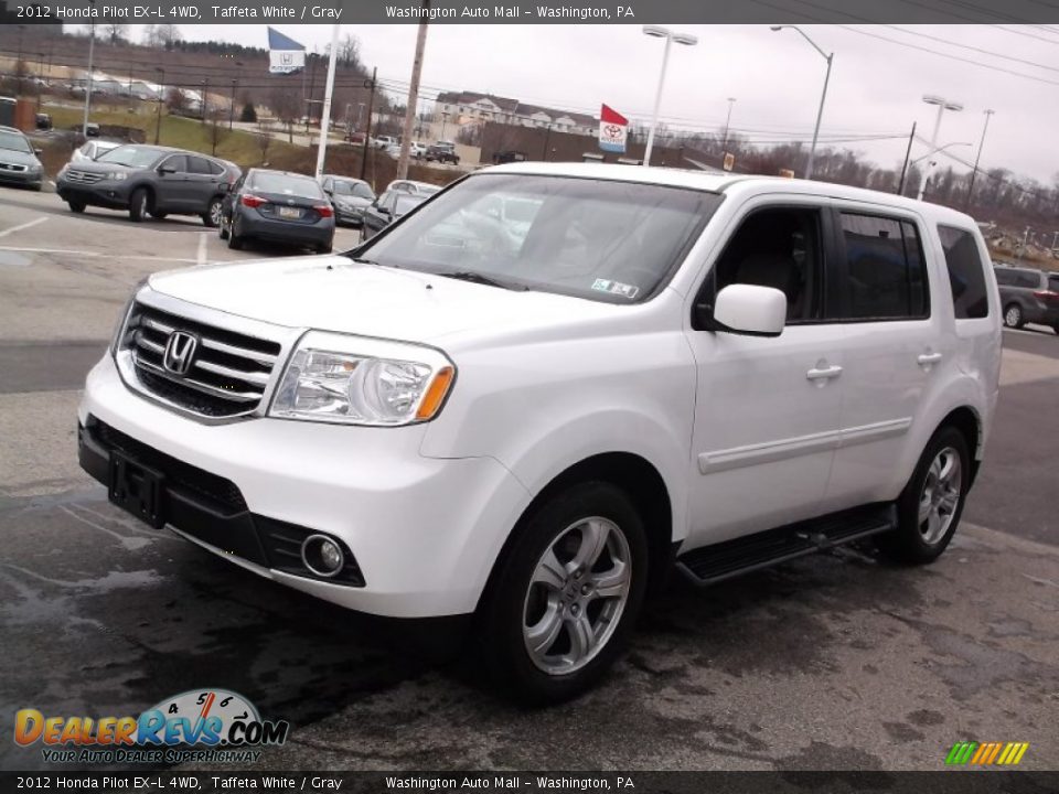 2012 Honda Pilot EX-L 4WD Taffeta White / Gray Photo #6