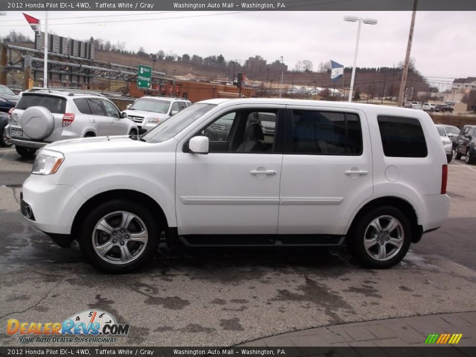 2012 Honda Pilot EX-L 4WD Taffeta White / Gray Photo #7