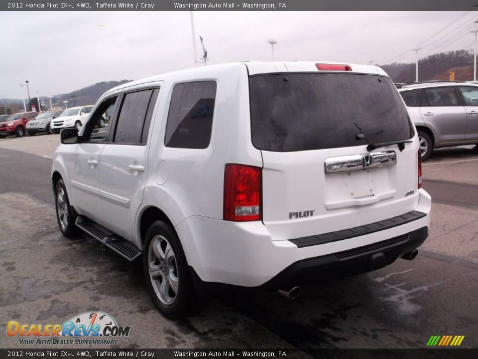 2012 Honda Pilot EX-L 4WD Taffeta White / Gray Photo #8