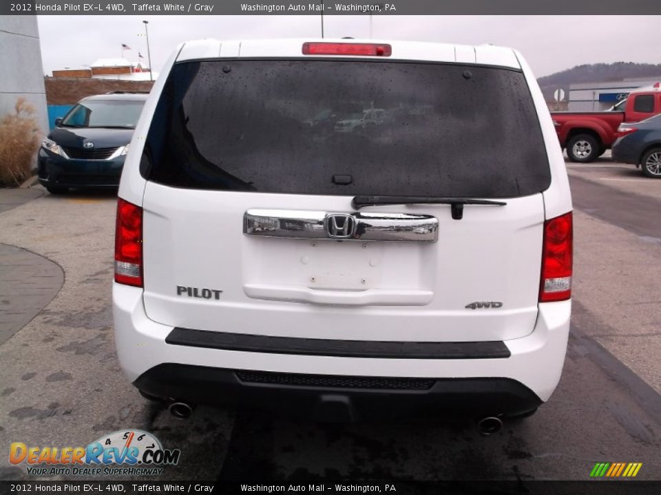 2012 Honda Pilot EX-L 4WD Taffeta White / Gray Photo #9