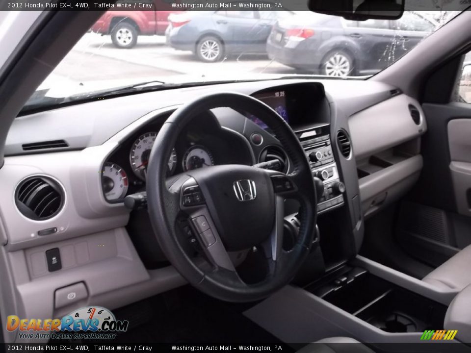 2012 Honda Pilot EX-L 4WD Taffeta White / Gray Photo #10