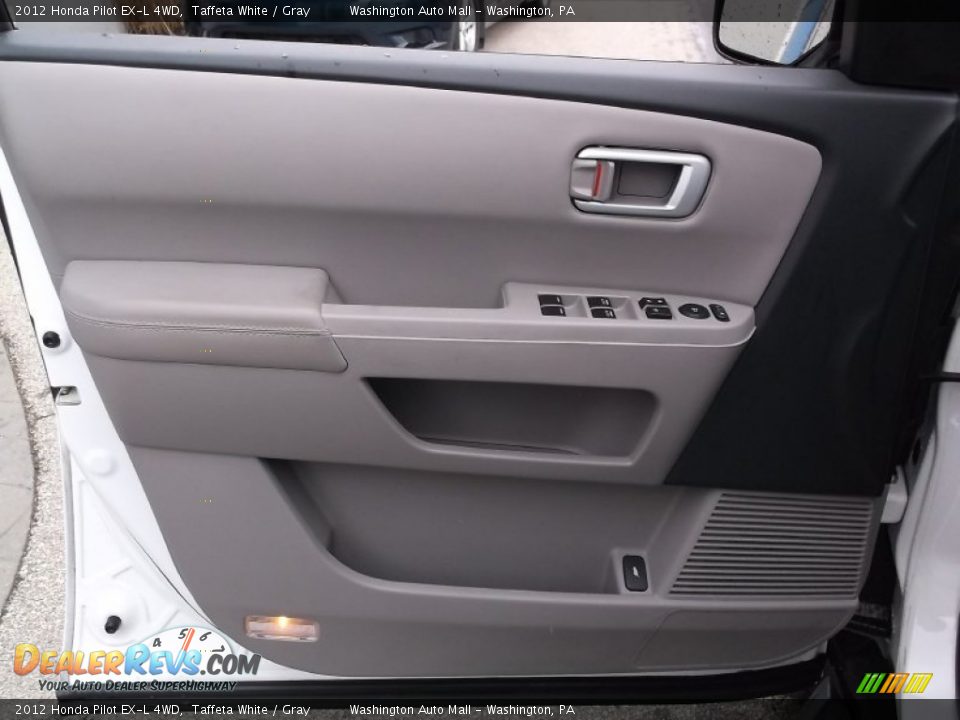 2012 Honda Pilot EX-L 4WD Taffeta White / Gray Photo #11