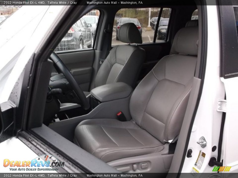 2012 Honda Pilot EX-L 4WD Taffeta White / Gray Photo #12