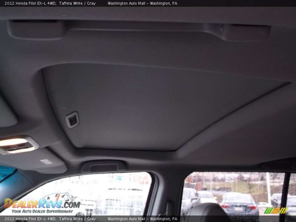 2012 Honda Pilot EX-L 4WD Taffeta White / Gray Photo #13