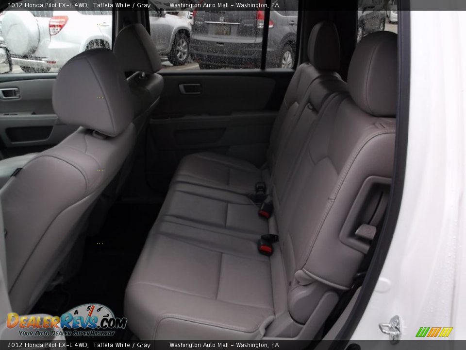 2012 Honda Pilot EX-L 4WD Taffeta White / Gray Photo #18
