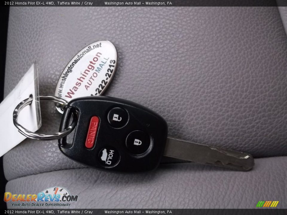 2012 Honda Pilot EX-L 4WD Taffeta White / Gray Photo #22