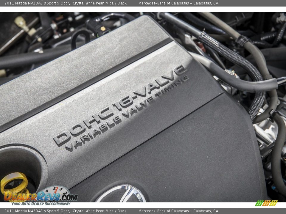 2011 Mazda MAZDA3 s Sport 5 Door Crystal White Pearl Mica / Black Photo #25
