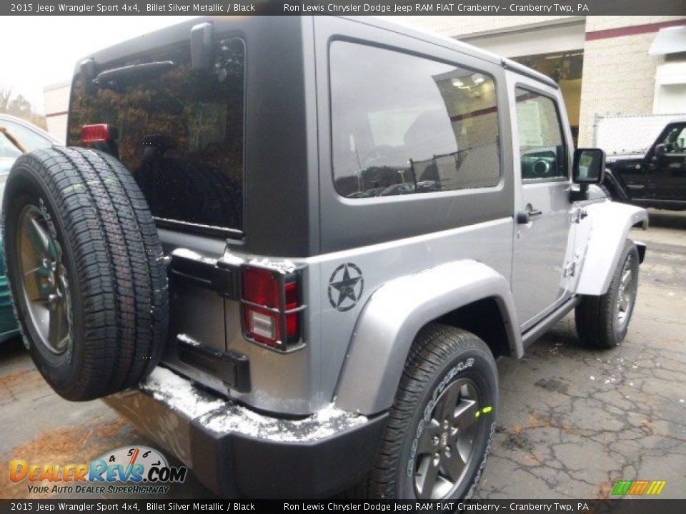 2015 Jeep Wrangler Sport 4x4 Billet Silver Metallic / Black Photo #6