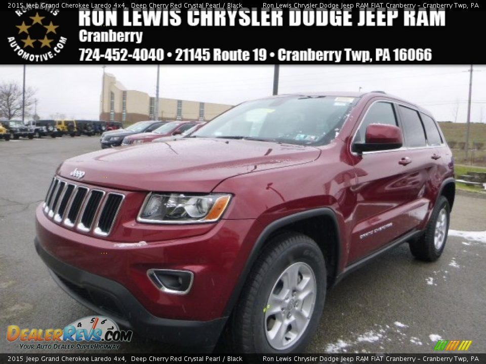 2015 Jeep Grand Cherokee Laredo 4x4 Deep Cherry Red Crystal Pearl / Black Photo #1