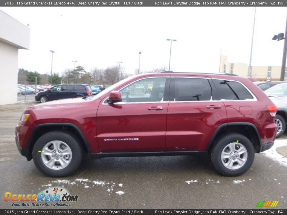 2015 Jeep Grand Cherokee Laredo 4x4 Deep Cherry Red Crystal Pearl / Black Photo #2