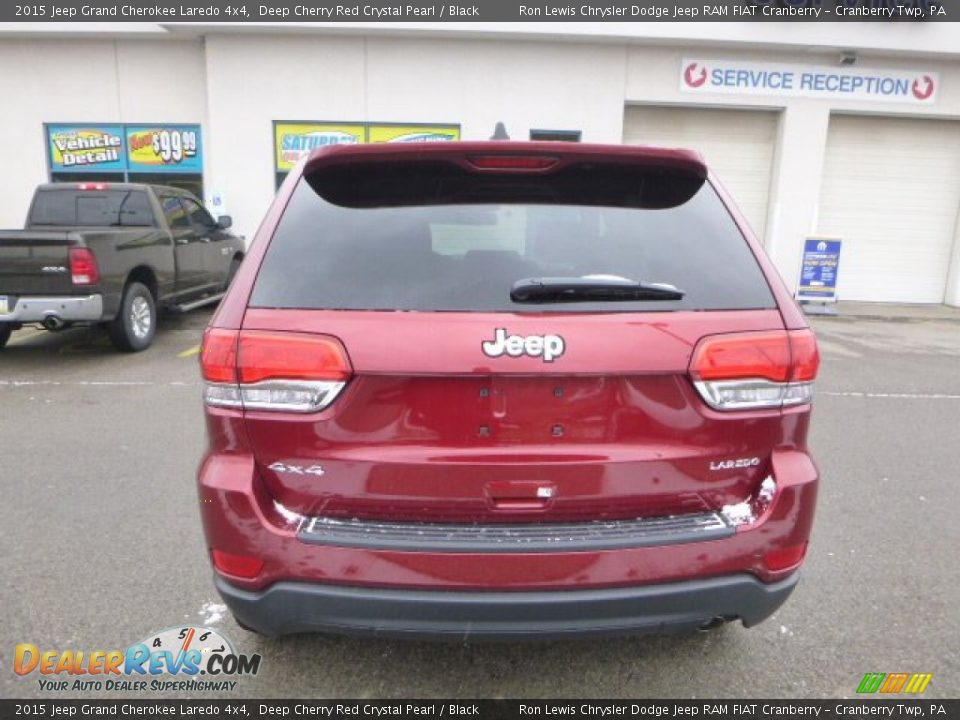 2015 Jeep Grand Cherokee Laredo 4x4 Deep Cherry Red Crystal Pearl / Black Photo #4