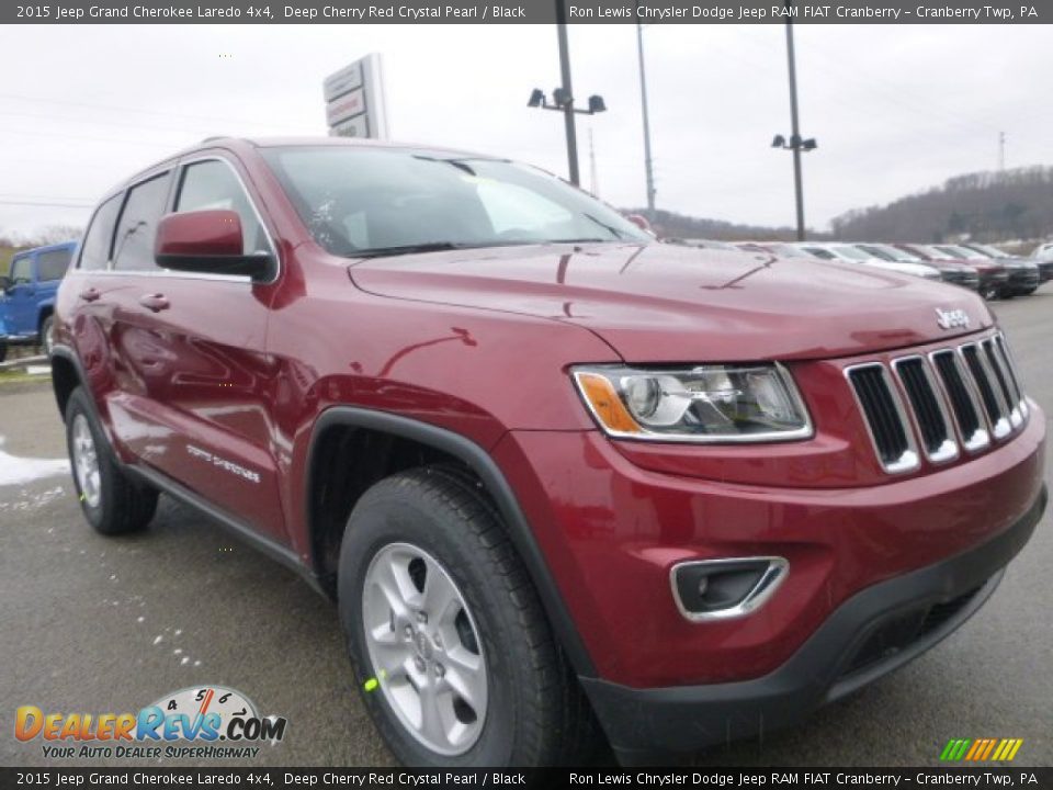 2015 Jeep Grand Cherokee Laredo 4x4 Deep Cherry Red Crystal Pearl / Black Photo #7