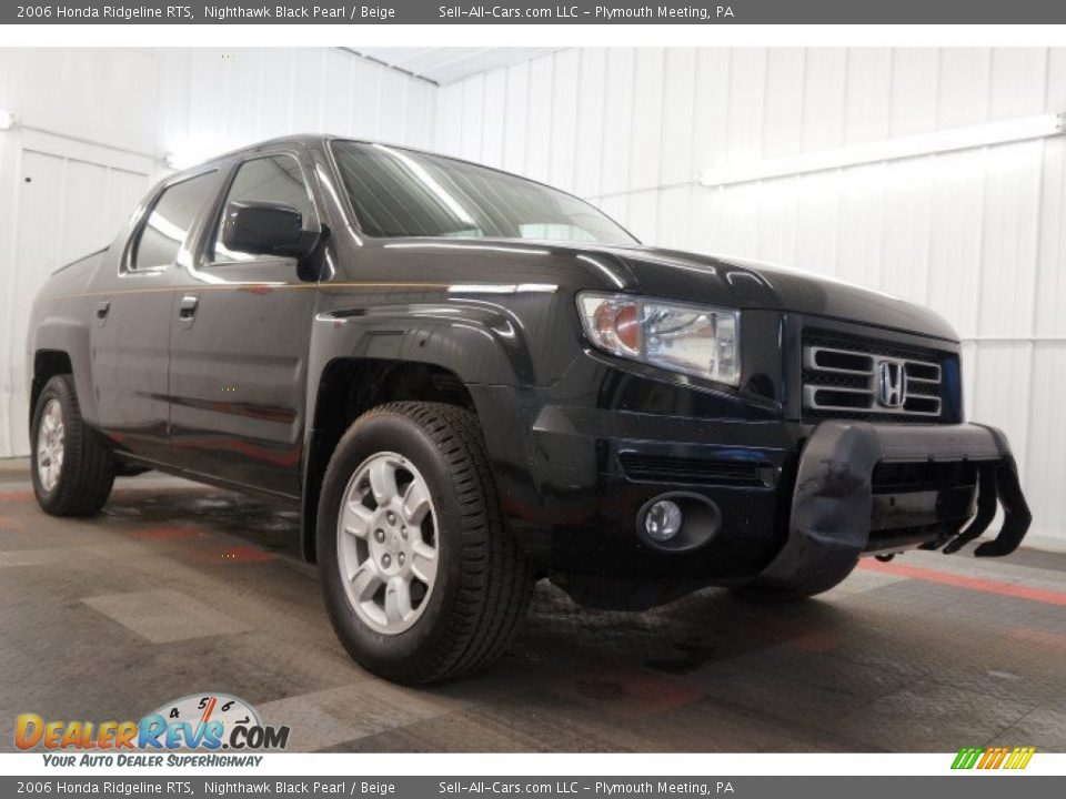 2006 Honda Ridgeline RTS Nighthawk Black Pearl / Beige Photo #5