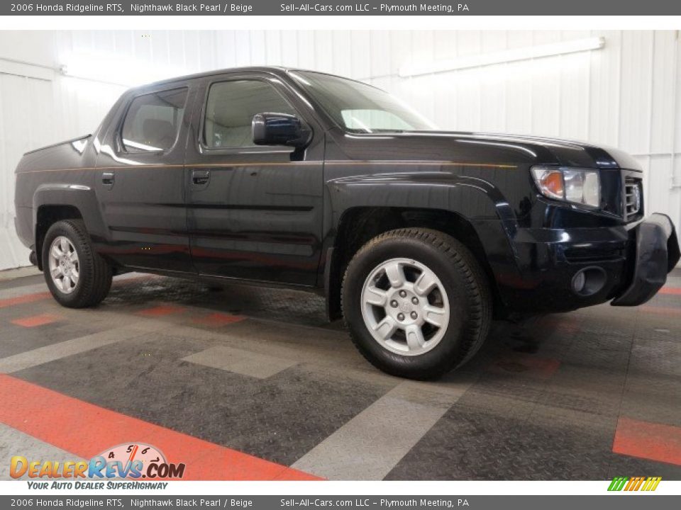 2006 Honda Ridgeline RTS Nighthawk Black Pearl / Beige Photo #6