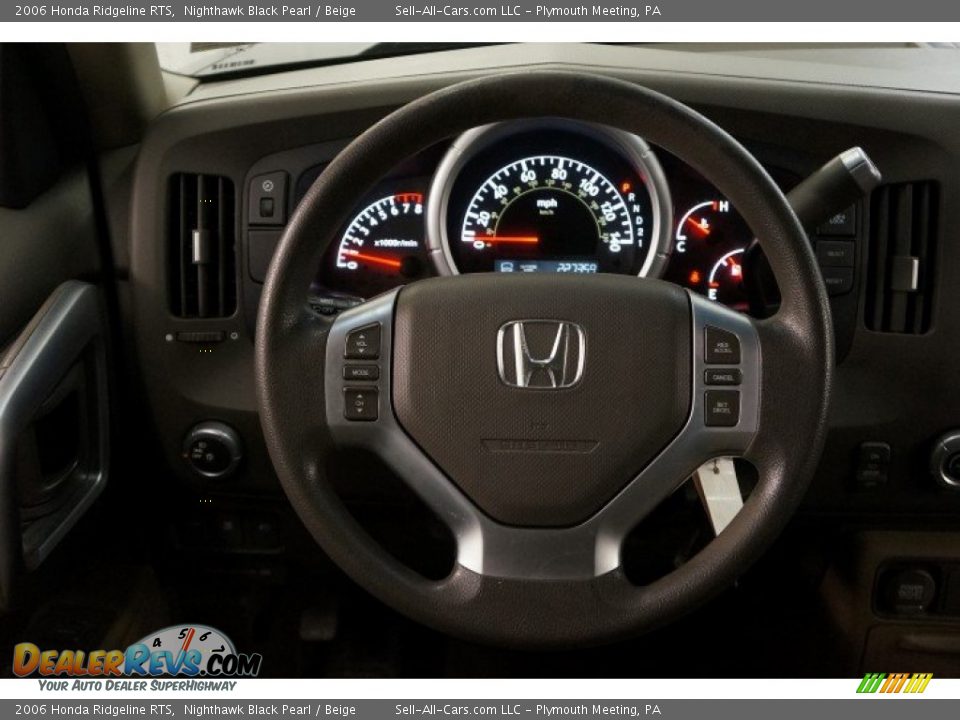 2006 Honda Ridgeline RTS Nighthawk Black Pearl / Beige Photo #23