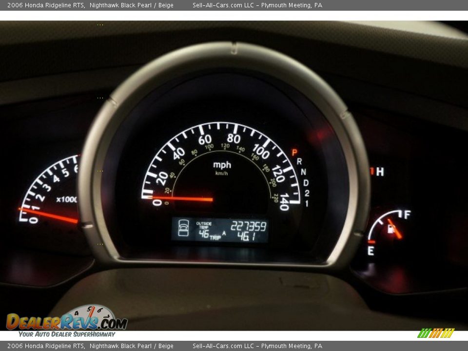 2006 Honda Ridgeline RTS Nighthawk Black Pearl / Beige Photo #27