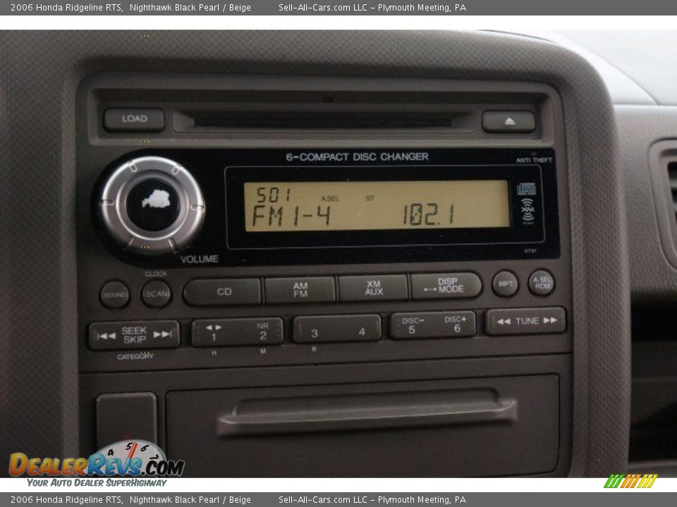2006 Honda Ridgeline RTS Nighthawk Black Pearl / Beige Photo #29